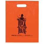Trick or Treat Pre-Printed Orange Die Cut Handle Halloween Bags - Flexo Ink Print 1 Trick or Treat Pre-Printed Orange Die Cut Handle Halloween Bags - Flexo Ink Print 1