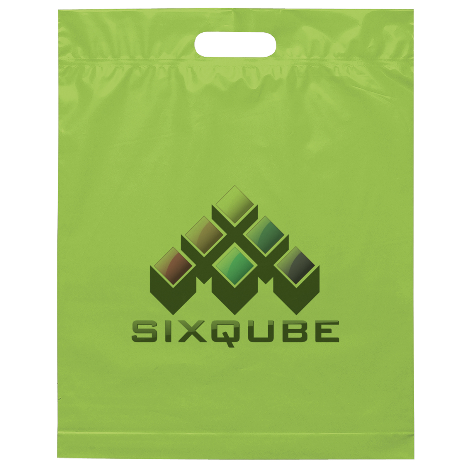 15W x 19H x 3 Die Cut Handle Bag - Dynamic Color 1