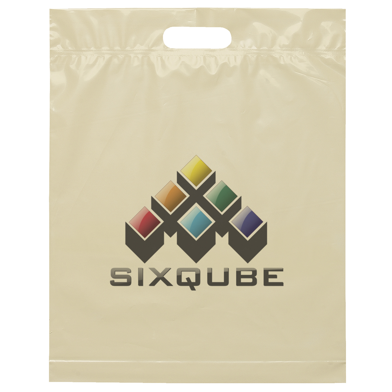 15W x 19H x 3 Die Cut Handle Bag - Dynamic Color 1