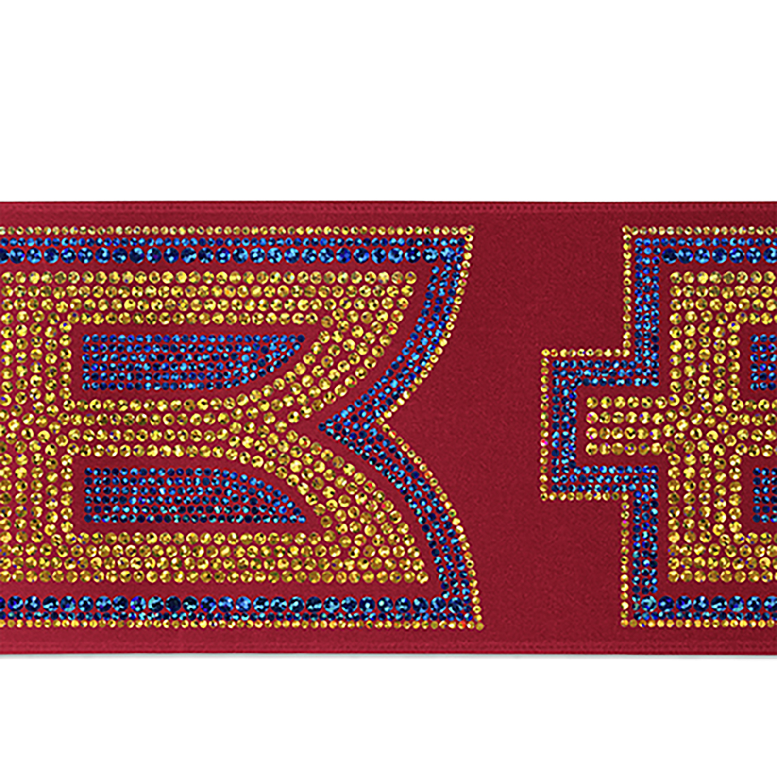 4" Badge Satin Ribbon - 25yd Roll - Sparkle 1