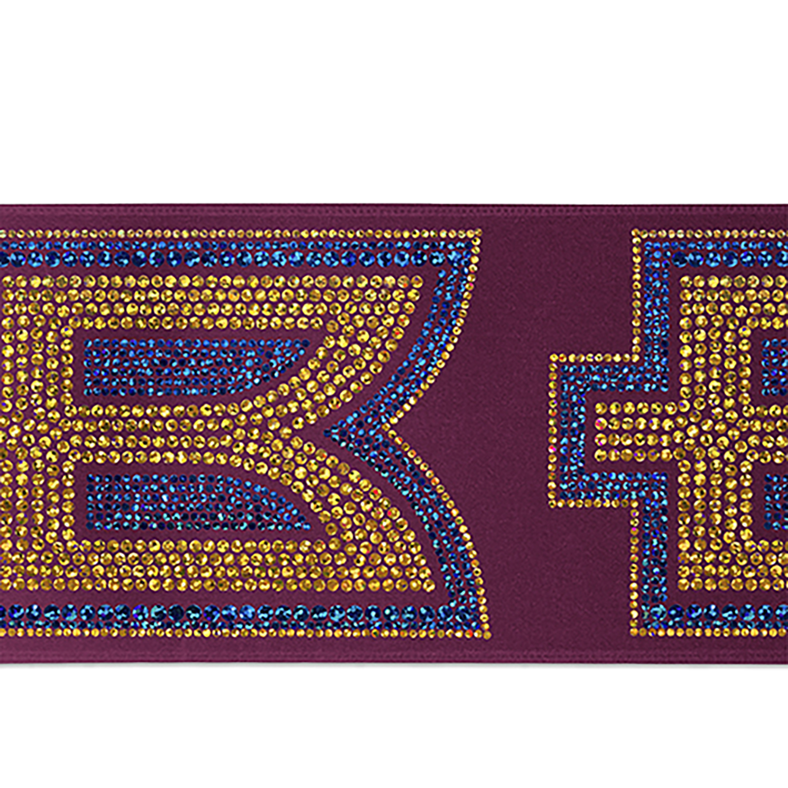 4" Badge Satin Ribbon - 25yd Roll - Sparkle 1