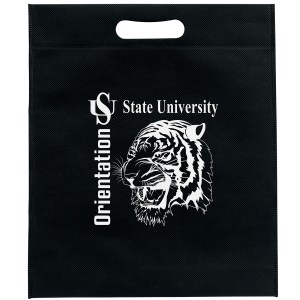 13W x 15H x 3 - Non-Woven Die Cut Bag - Screen Print 1 13W x 15H x 3 - Non-Woven Die Cut Bag - Screen Print 1