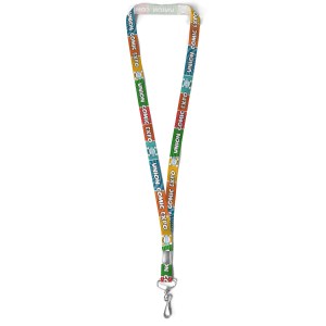 5/8" Bridal Satin Ribbon Lanyard - Sublimation 1 5/8" Bridal Satin Ribbon Lanyard - Sublimation 1