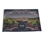 18" x 12" Badge Satin Placemat - Sublimation 1 18" x 12" Badge Satin Placemat - Sublimation 1