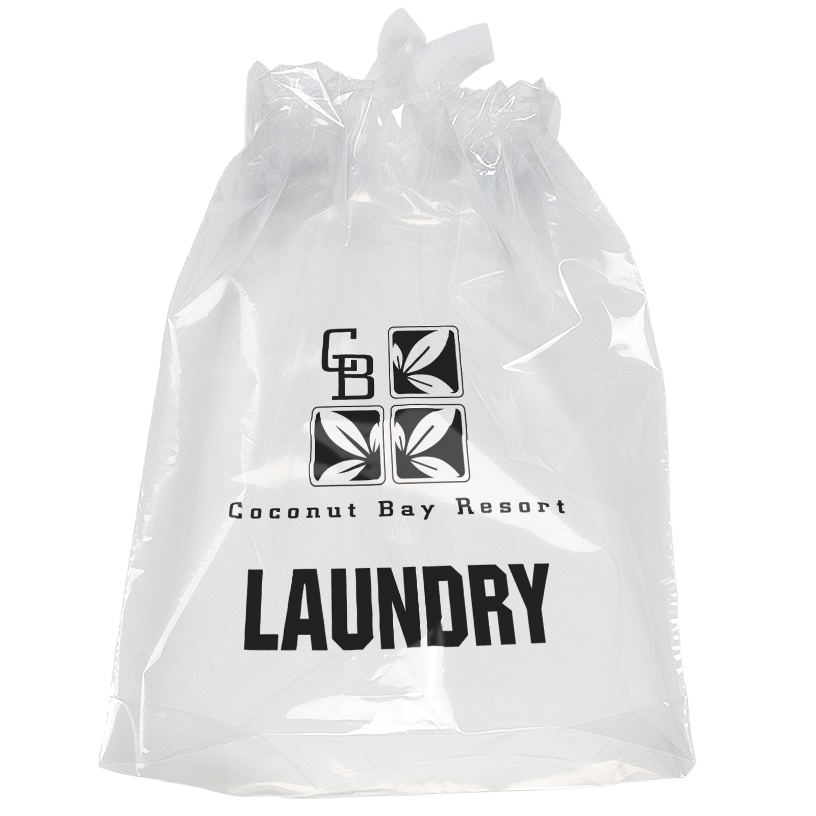 9½W x 12H Poly-Draw Bag - Flexo Ink Print 1