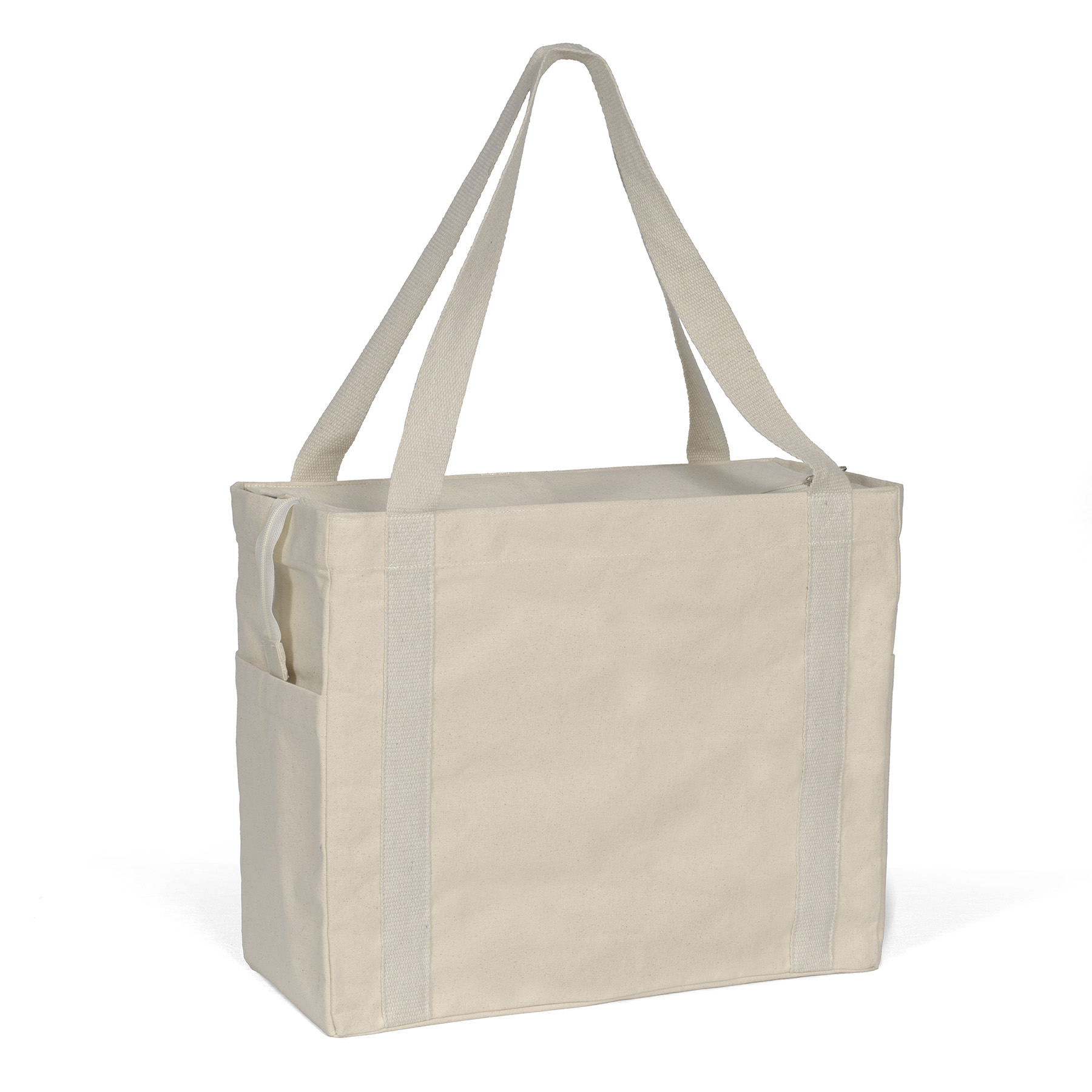 Jeremy™ Deluxe Canvas Zipper-Close Tote - Sparkle 1