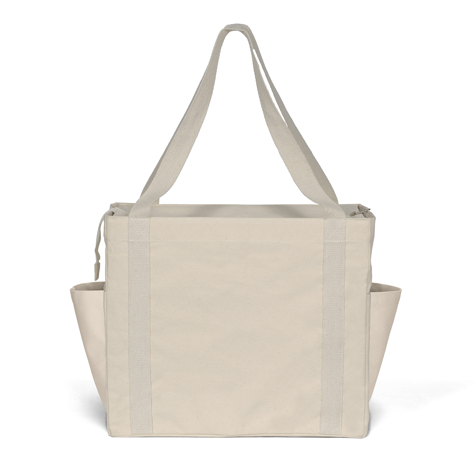 Jeremy™ Deluxe Canvas Zipper-Close Tote - Sparkle (18" x 8" x 15") 1