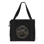 Jeremy™ Deluxe Canvas Zipper-Close Tote - Sparkle (18" x 8" x 15") - Black Logo Jeremy™ Deluxe Canvas Zipper-Close Tote - Sparkle (18" x 8" x 15") - Black Logo