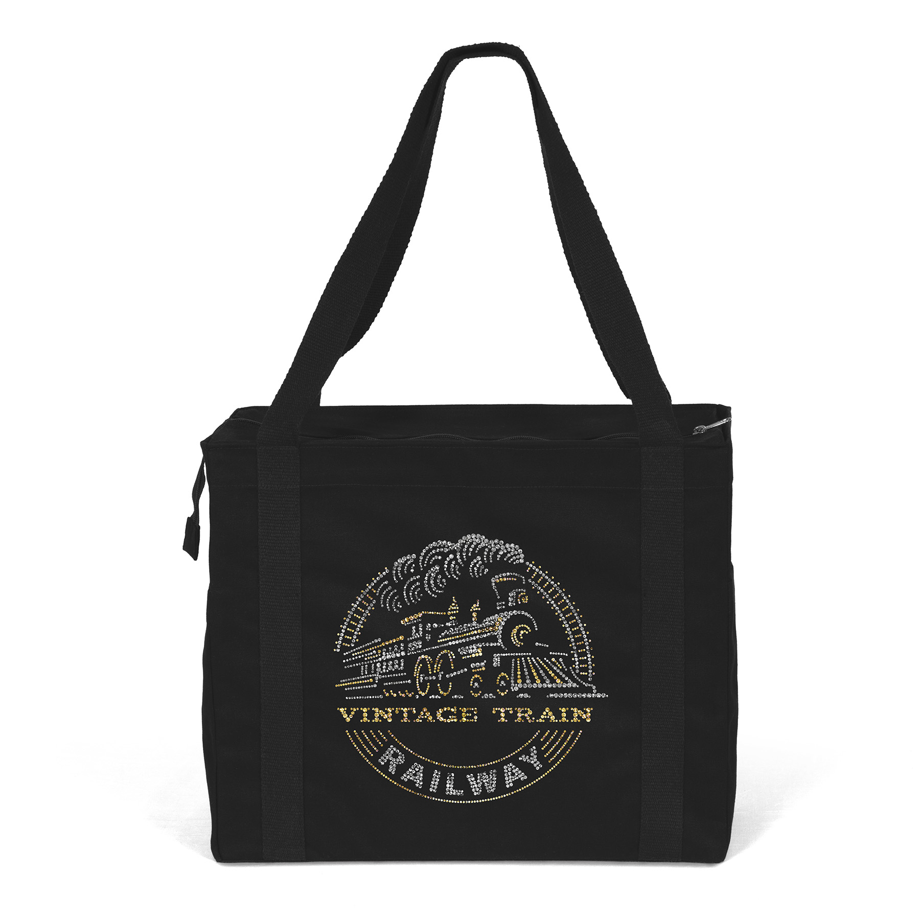 Jeremy™ Deluxe Canvas Zipper-Close Tote - Sparkle 1