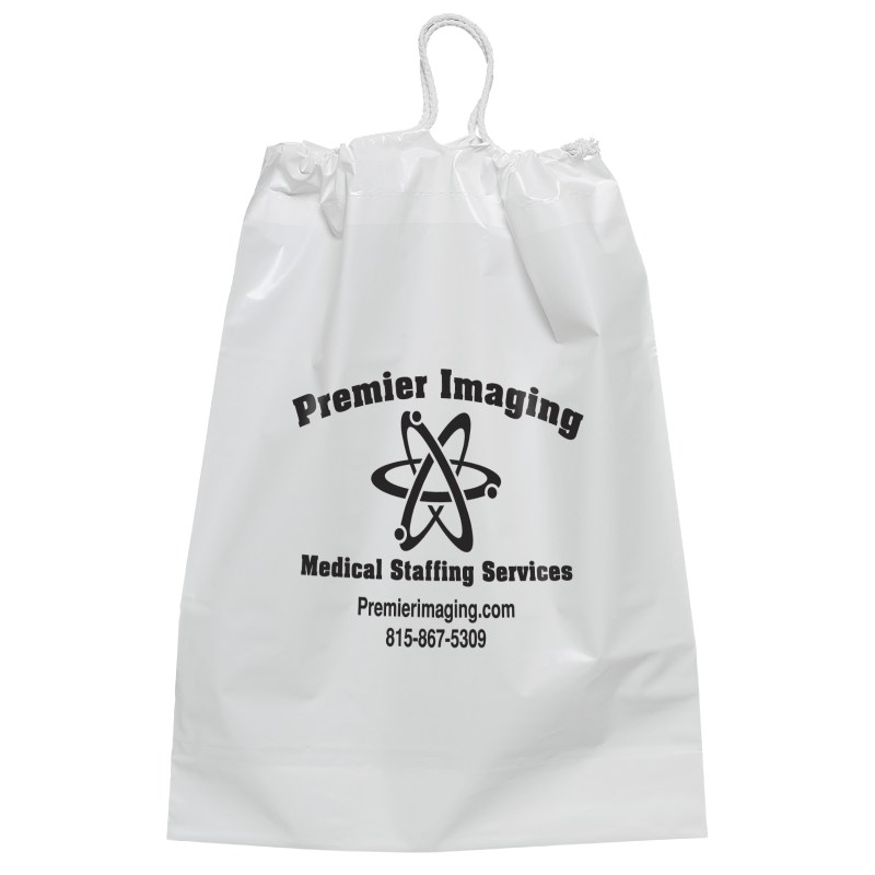 12W x 16H x 4 Cotton Draw Bag - Flexo Ink Print 1 12W x 16H x 4 Cotton Draw Bag - Flexo Ink Print 1