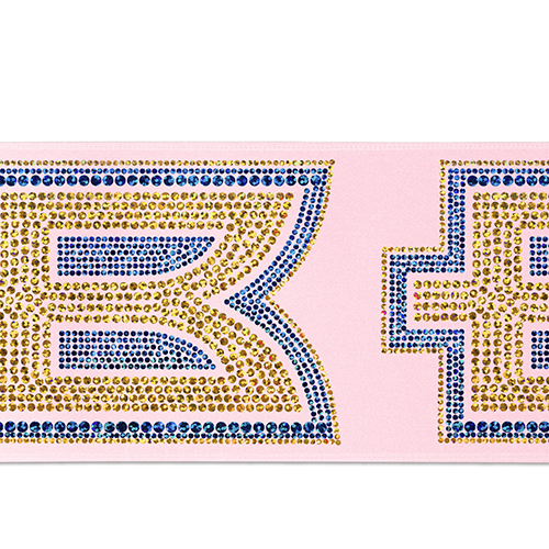 4" Badge Satin Ribbon - 100yd Roll - Sparkle 1