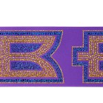 4" Badge Satin Ribbon - 100yd Roll - Sparkle - Purple 4" Badge Satin Ribbon - 100yd Roll - Sparkle - Purple