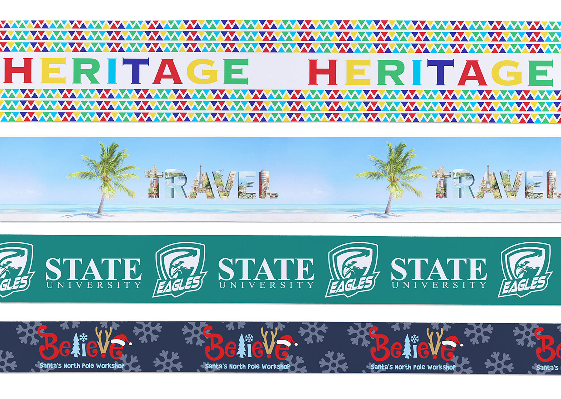 4" Badge Satin Ribbon - 25yd Roll - Sublimation 1 4" Badge Satin Ribbon - 25yd Roll - Sublimation 1