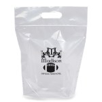 Zip-Close Die Cut Handle Bag - Flexo Ink Print 1 Zip-Close Die Cut Handle Bag - Flexo Ink Print 1