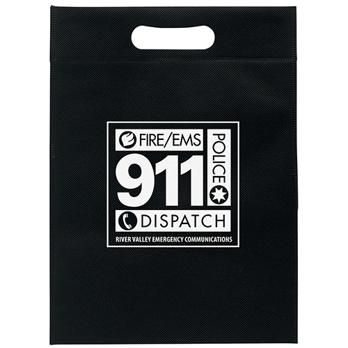 10W x 14H - Non-Woven Die Cut Bag - Screen Print 1