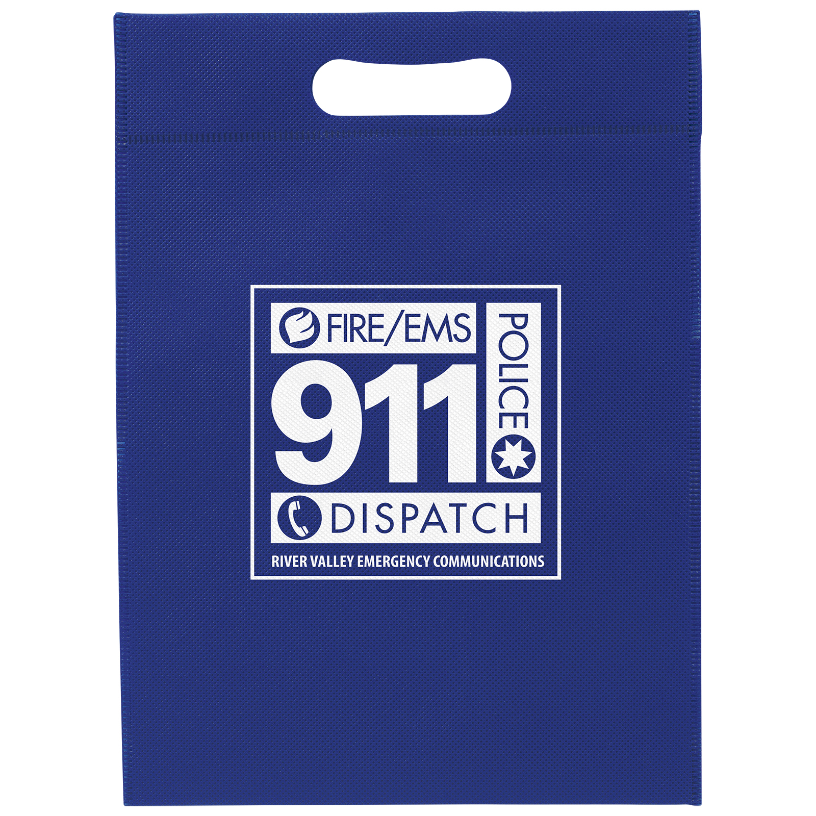 10W x 14H - Non-Woven Die Cut Bag - Screen Print 1