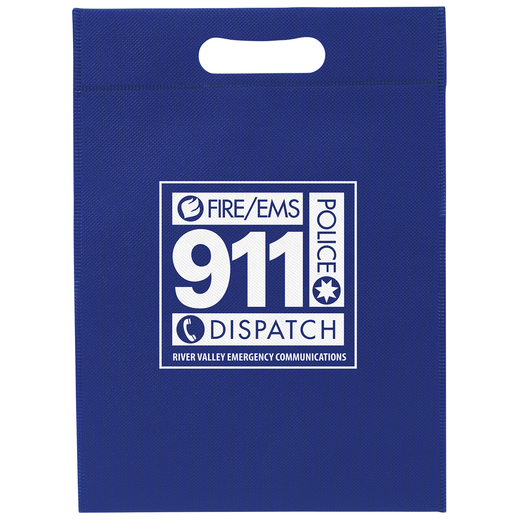 10W x 14H - Non-Woven Die Cut Bag - Screen Print 1