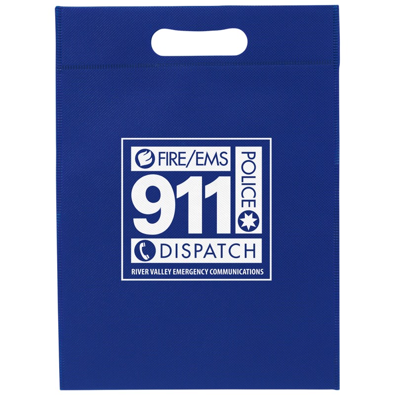 10W x 14H - Non-Woven Die Cut Bag - Screen Print 1 10W x 14H - Non-Woven Die Cut Bag - Screen Print 1