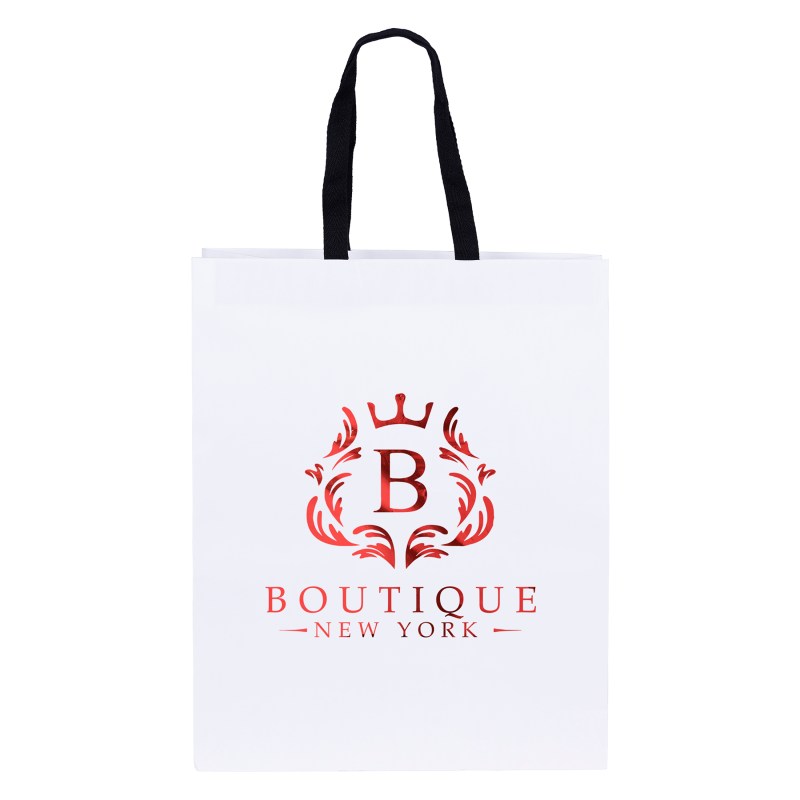 Teak - Woven Handle White Eurototes - Foil Print 1 Teak - Woven Handle White Eurototes - Foil Print 1