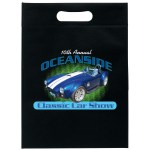 10W x 14H - Non-Woven Die Cut Bag- ColorVista - Black Logo 10W x 14H - Non-Woven Die Cut Bag- ColorVista - Black Logo