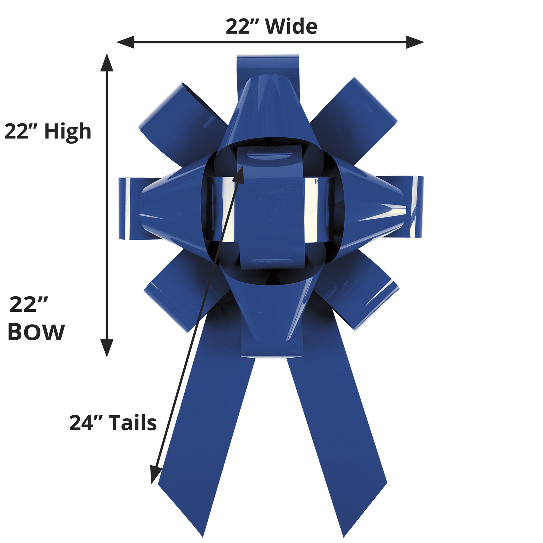 22" Bow - Magnetic Base - No Imprint 2
