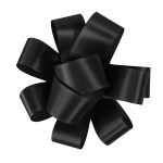 1" Badge Satin Bow - Sparkle - Black Blank 1" Badge Satin Bow - Sparkle - Black Blank