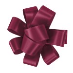 1" Badge Satin Bow - Sparkle - Burgundy Blank 1" Badge Satin Bow - Sparkle - Burgundy Blank