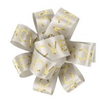 1" Badge Satin Bow - Sparkle - Eggshell Logo 1" Badge Satin Bow - Sparkle - Eggshell Logo