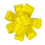 1" Badge Satin Bow - Sparkle - Yellow Blank 1" Badge Satin Bow - Sparkle - Yellow Blank