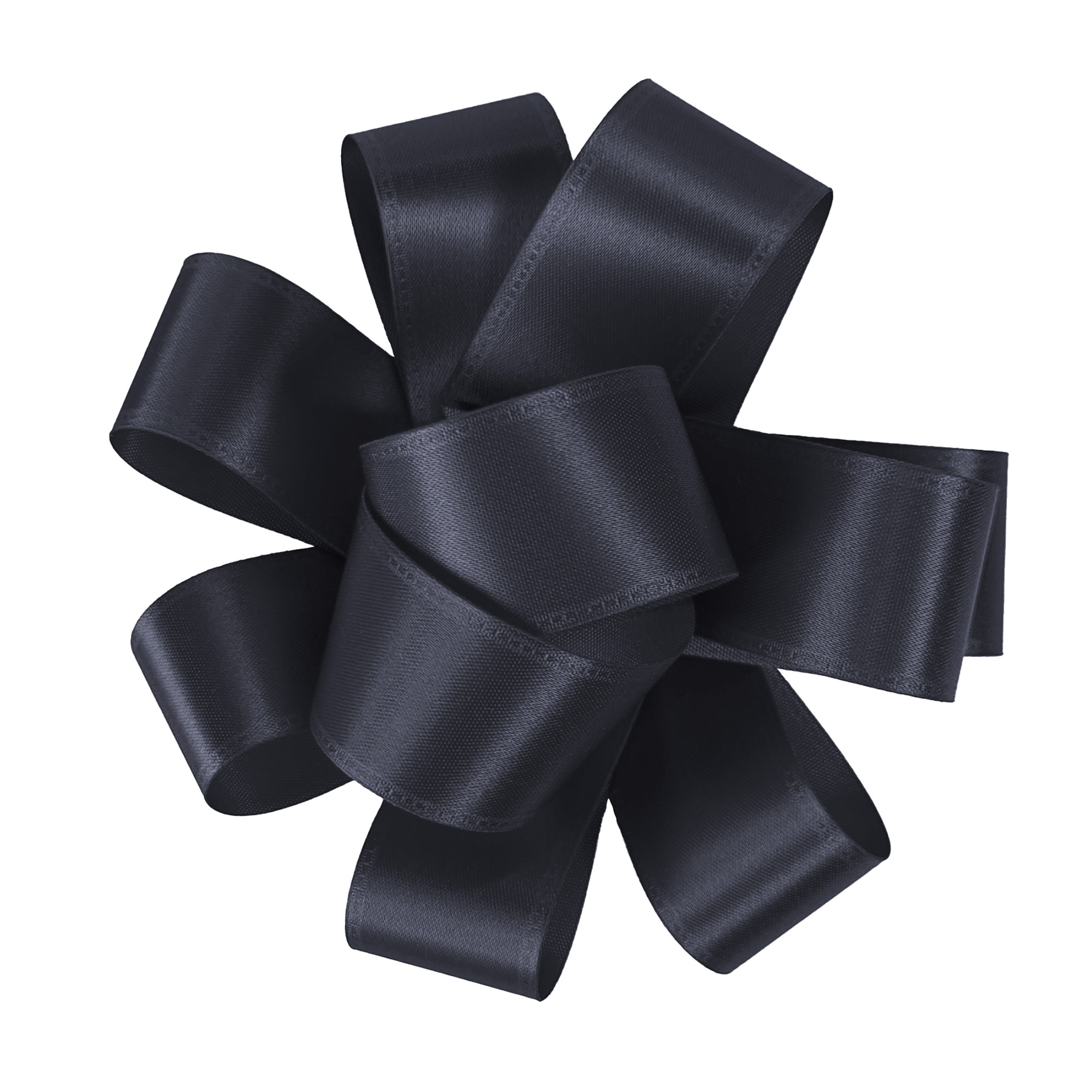 1" Badge Satin Bow - Sparkle 1
