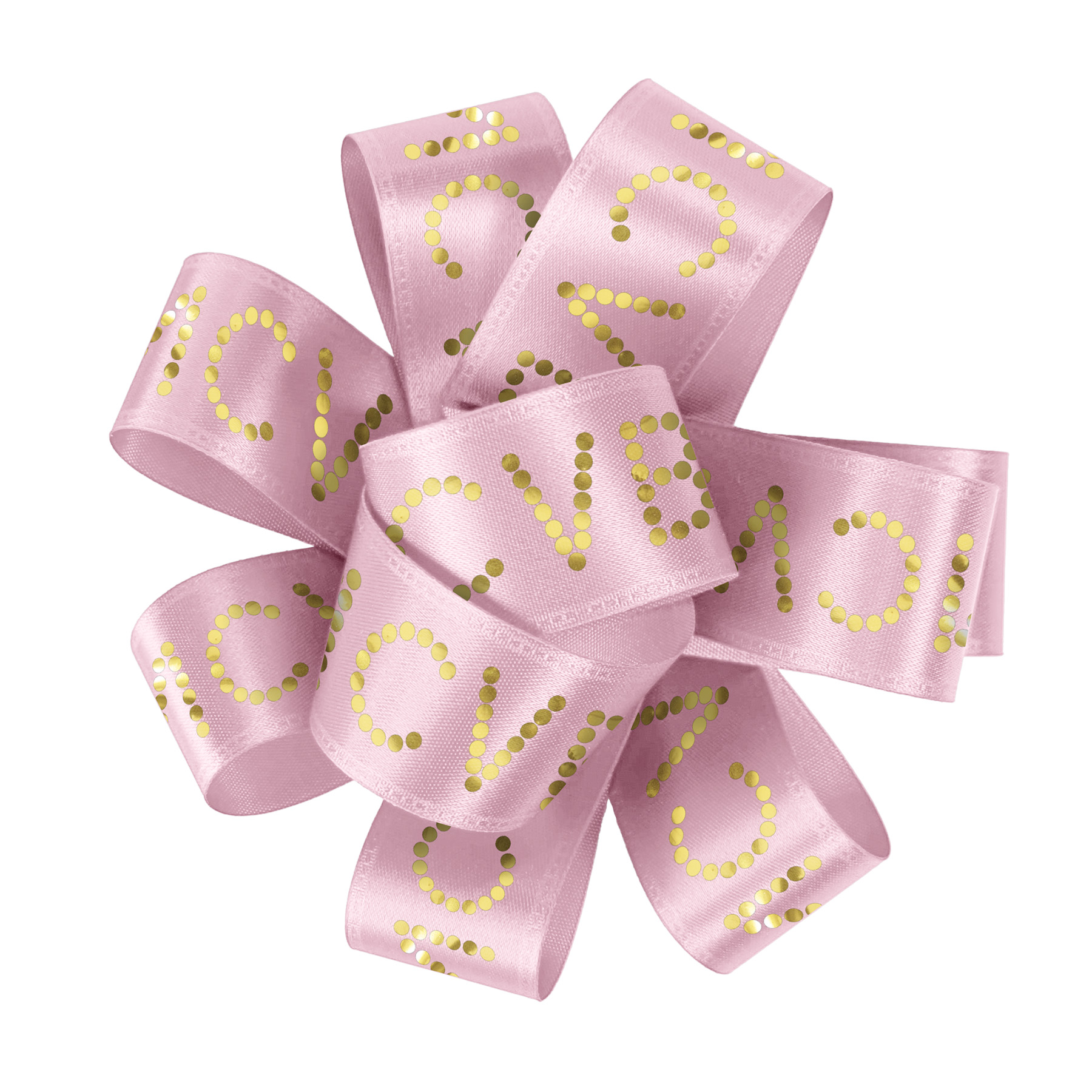 1" Badge Satin Bow - Sparkle 1