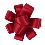 1" Badge Satin Bow - Sparkle - Red Blank 1" Badge Satin Bow - Sparkle - Red Blank