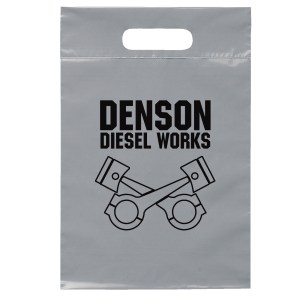 9 ½W x 14H Die Cut Handle Bag - Flexo Ink Print 1 9 ½W x 14H Die Cut Handle Bag - Flexo Ink Print 1