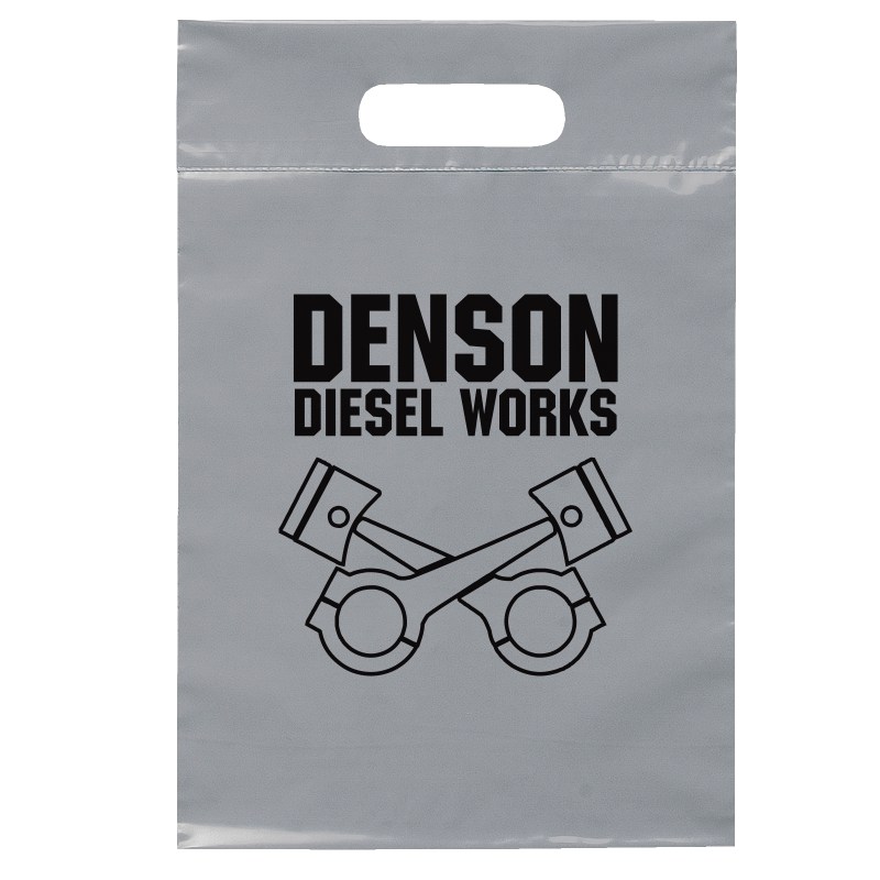 9 ½W x 14H Die Cut Handle Bag - Flexo Ink Print 1 9 ½W x 14H Die Cut Handle Bag - Flexo Ink Print 1