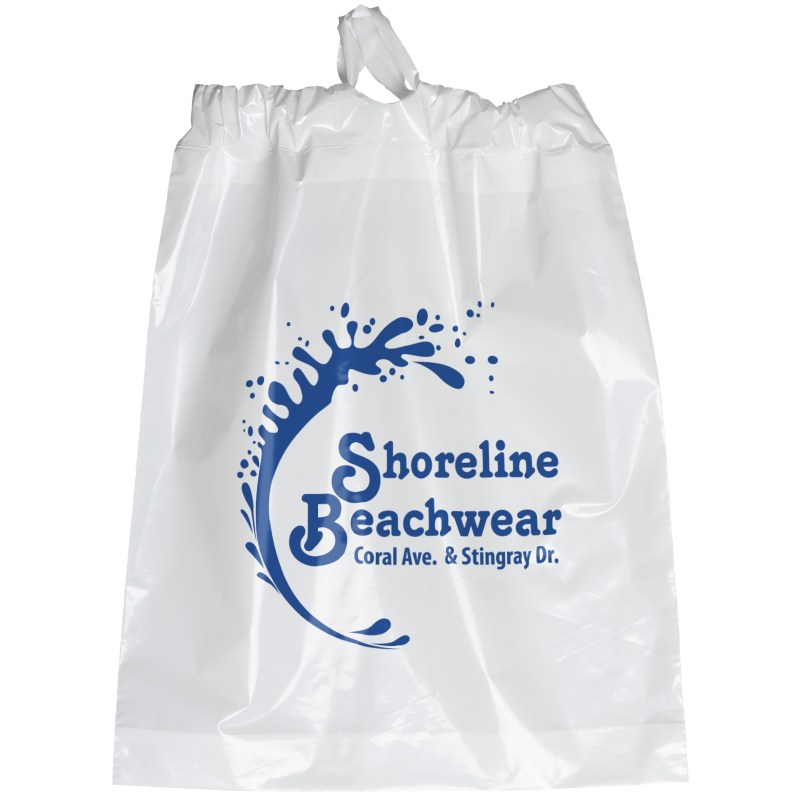 12W x 15H x 3 Poly-Draw Bag - Flexo Ink Print 1 12W x 15H x 3 Poly-Draw Bag - Flexo Ink Print 1