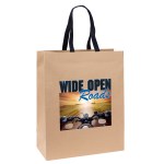 Eco Teak - Woven Handle Eurototes - ColorVista - Kraft Brown/Black Logo Eco Teak - Woven Handle Eurototes - ColorVista - Kraft Brown/Black Logo