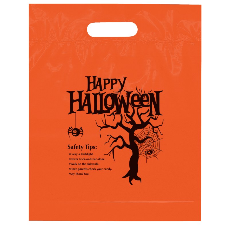 Happy Halloween - Die Cut Bags- Flexo Ink Print 1 Happy Halloween - Die Cut Bags- Flexo Ink Print 1