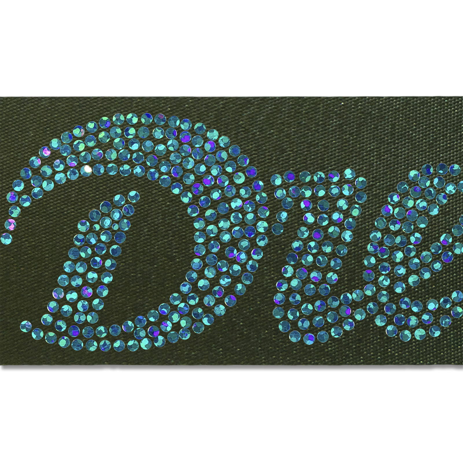 2" Badge Satin Ribbon - 50yd Roll - Sparkle 1