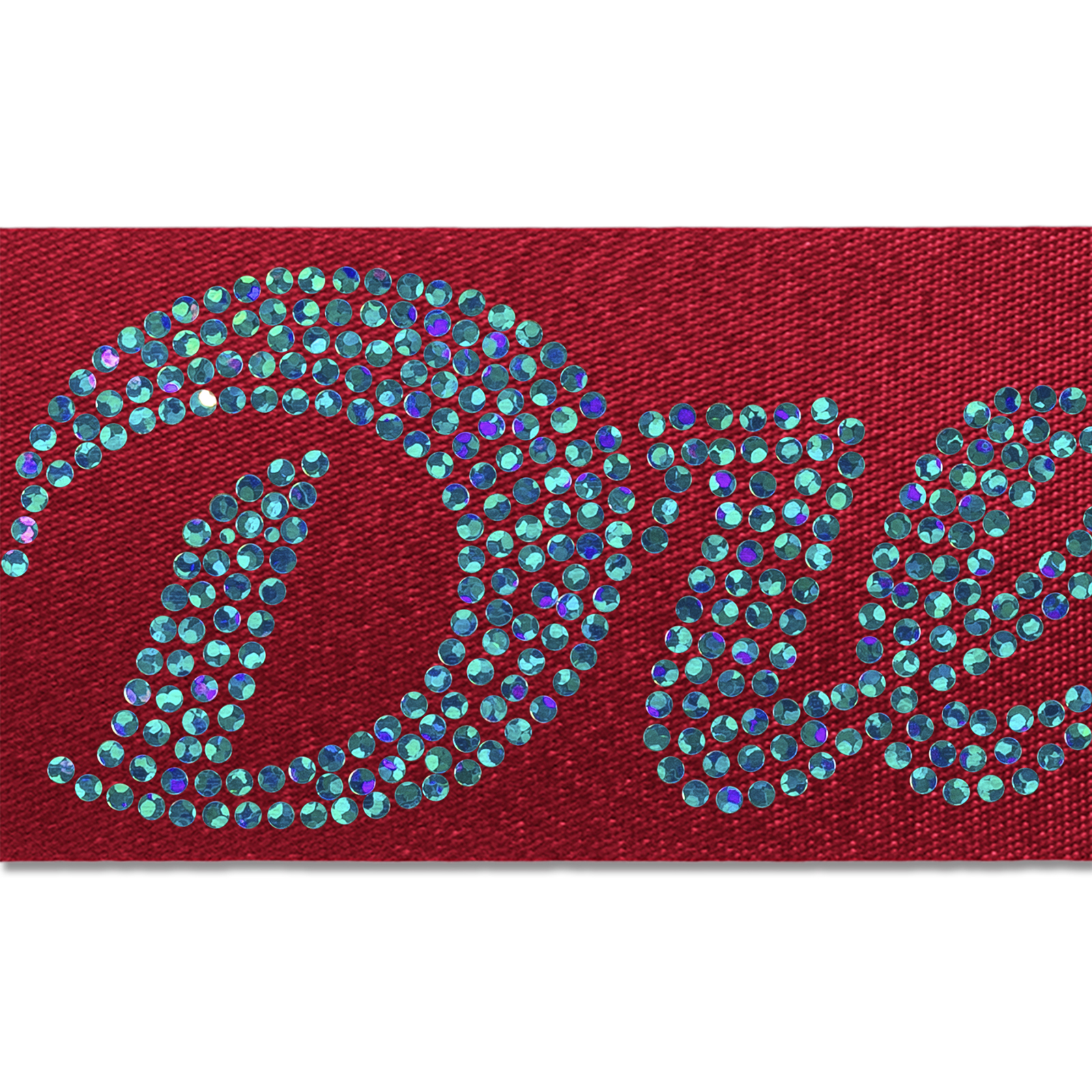 2" Badge Satin Ribbon - 50yd Roll - Sparkle 1