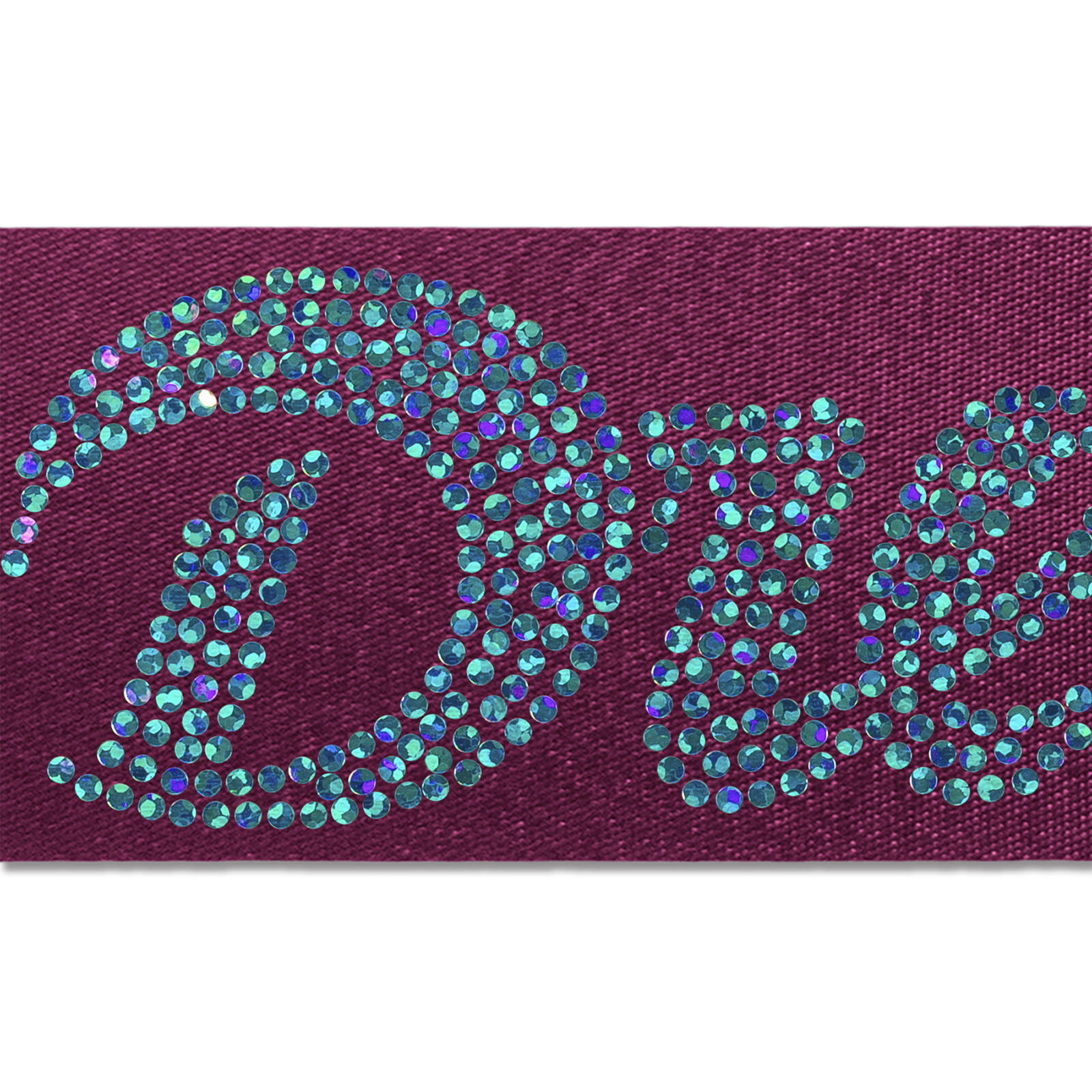 2" Badge Satin Ribbon - 50yd Roll - Sparkle 1