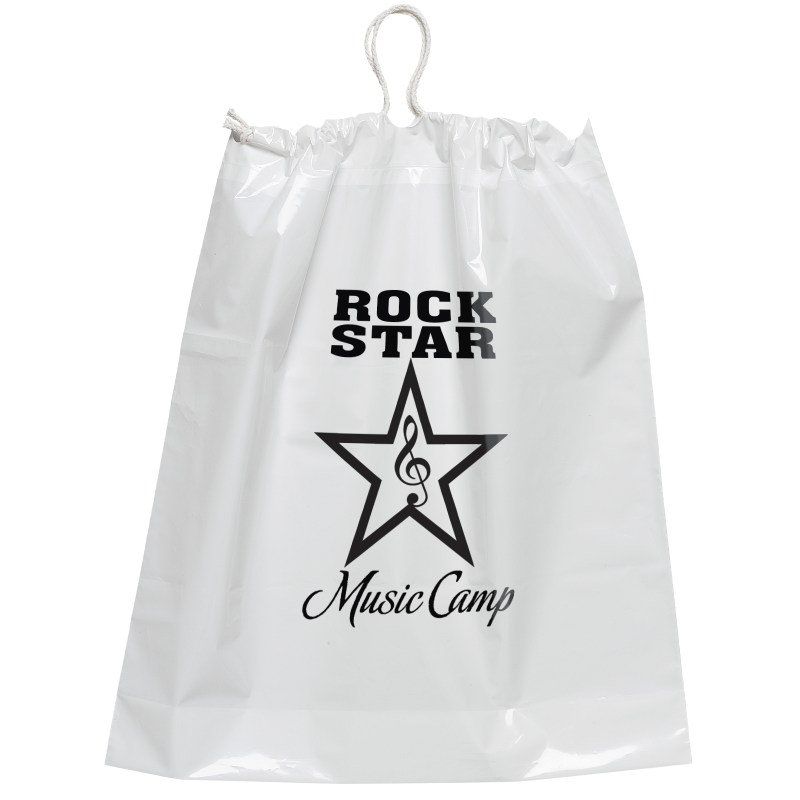 16W x 18H x 4 Cotton Draw Bag - Flexo Ink Print 1 16W x 18H x 4 Cotton Draw Bag - Flexo Ink Print 1