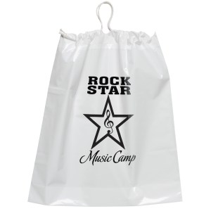16W x 18H x 4 Cotton Draw Bag - Flexo Ink Print 1 16W x 18H x 4 Cotton Draw Bag - Flexo Ink Print 1