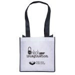 Monet - PET Non-Woven Tote - Screen Print - White/Black Logo Monet - PET Non-Woven Tote - Screen Print - White/Black Logo