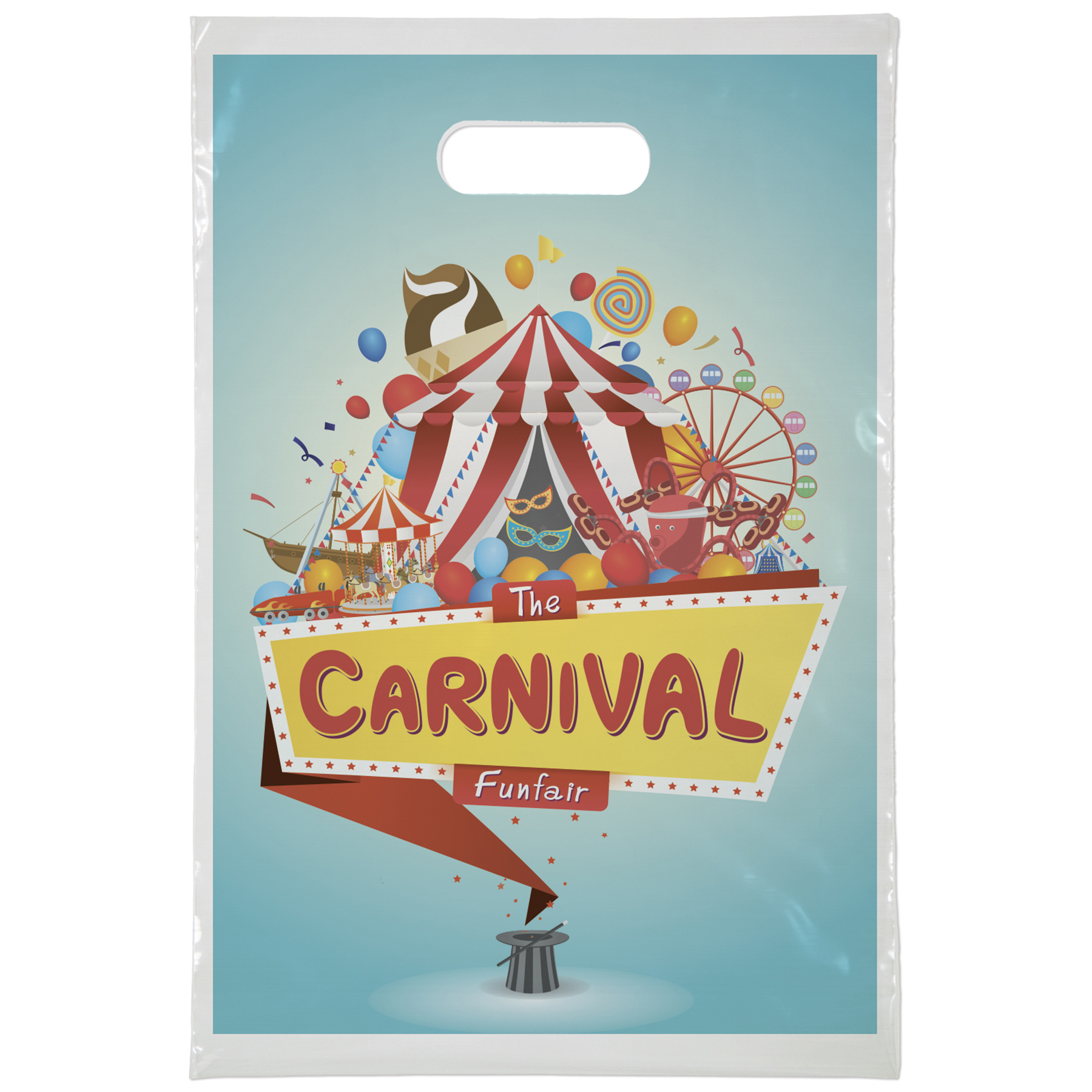 10W x 15H Die Cut Bag - Digital Full Color 1