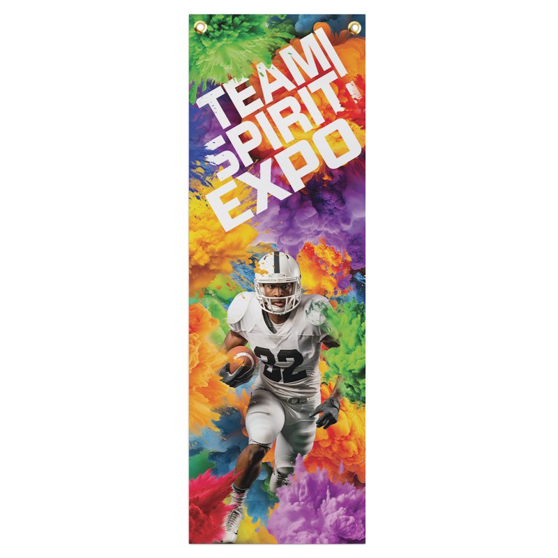 8Wx120L- Badge Satin Banner - Sublimation 1 8Wx120L- Badge Satin Banner - Sublimation 1