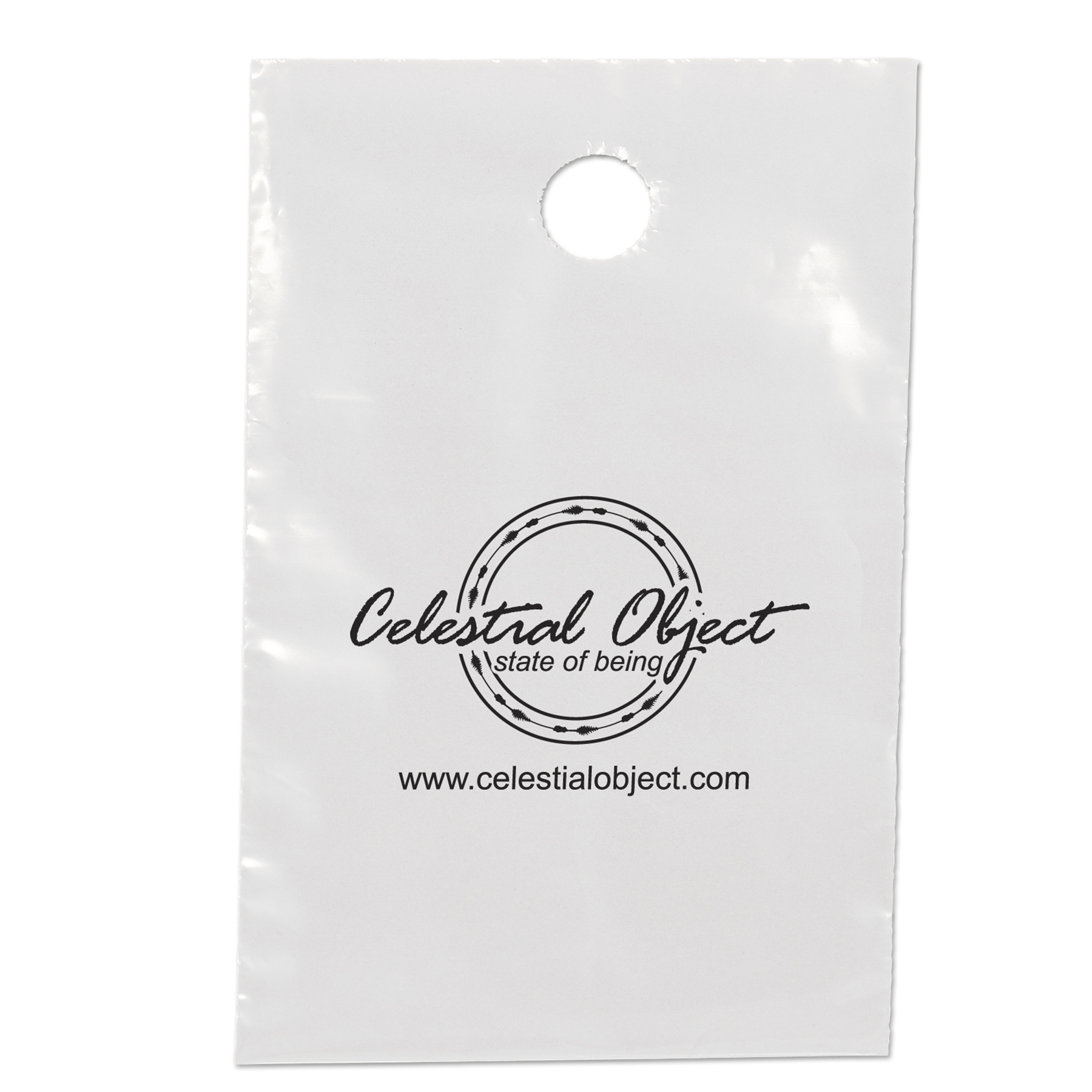9 1/2W x 14H Doorknob Bag - Flexo Ink Print 1