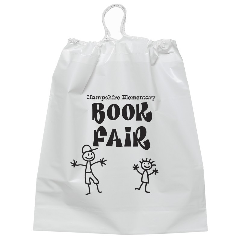 9½W x 12H Cotton Draw Bag - Flexo Ink Print 1 9½W x 12H Cotton Draw Bag - Flexo Ink Print 1