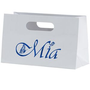 Mia™ - Boutique Die Cut Handle Tote - Foil Print 1 Mia™ - Boutique Die Cut Handle Tote - Foil Print 1