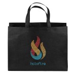 Sea™ - R-PET Non-Woven Totes - Sparkle - Black Logo Sea™ - R-PET Non-Woven Totes - Sparkle - Black Logo