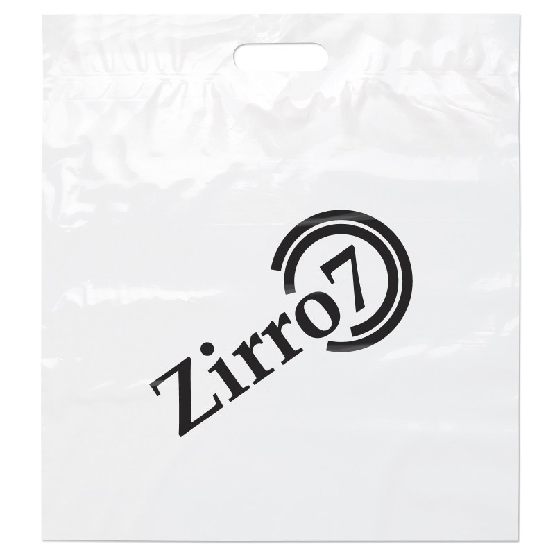 18W x 20H x 4 Die Cut Handle Bag - Flexo Ink Print 1 18W x 20H x 4 Die Cut Handle Bag - Flexo Ink Print 1